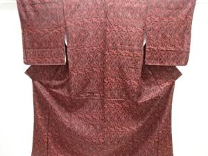 大正ロマン　抽象模様織出し着物